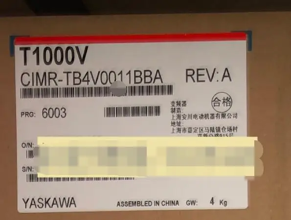 Anchuan инвертор T1000 серии CIMR-TB4V0011BBA 3.7kw абсолютно новый оригинальный
Anchuan инвертор T1000 серии CIMR-TB4V0011BBA 3.7kw абсолютно новый оригинальный