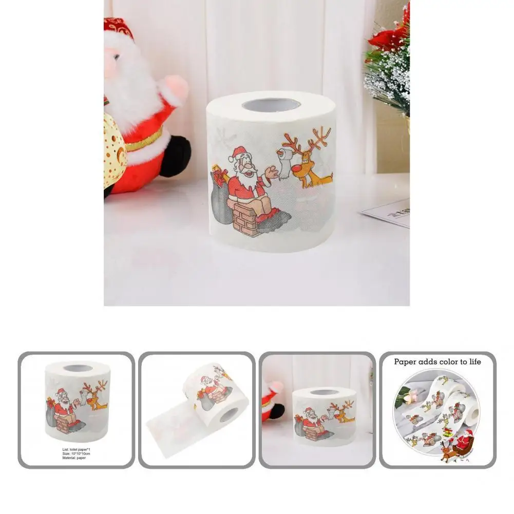 1 Roll Paper Eco-friendly Lightweight Fine Workmanship Xmas Themed Toilet Paper Novelty Gifts Toilet Tissue for Home
1 Roll Paper Eco-friendly Lightweight Fine Workmanship Xmas Themed Toilet Paper Novelty Gifts Toilet Tissue for Home