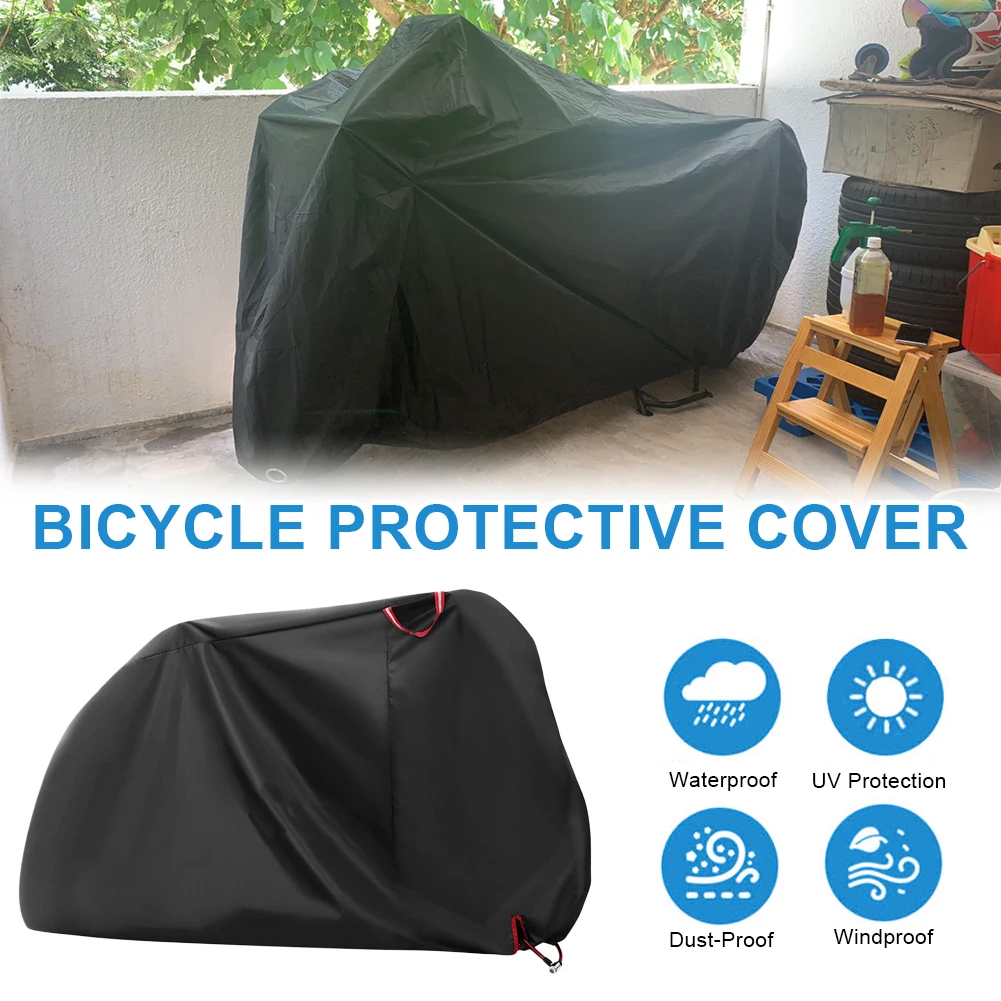 Large Bike Cover Outdoor Waterproof Bicycle Covers Rain Sun UV Dust Wind Proof for Scooter Electric Bicycle Protective Gear
Large Bike Cover Outdoor Waterproof Bicycle Covers Rain Sun UV Dust Wind Proof for Scooter Electric Bicycle Protective Gear