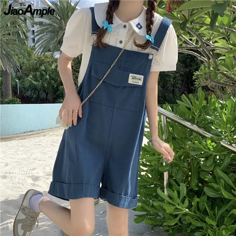 Women Korean Summer 2 Pieces Shorts Set 2021 Lady Student Sweet Cute Casual Floral Short Sleeve Shirts+Overalls Short Pants Suit
Women Korean Summer 2 Pieces Shorts Set 2021 Lady Student Sweet Cute Casual Floral Short Sleeve Shirts+Overalls Short Pants Suit