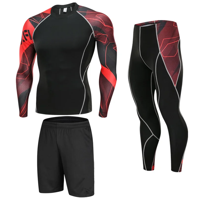 Gym Tights Training Suits Men's Compression Sportswear Suits exercise Jogging Sports Suits Men's Running sports Boxing suits
Gym Tights Training Suits Men's Compression Sportswear Suits exercise Jogging Sports Suits Men's Running sports Boxing suits