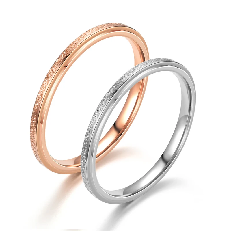 Trendy Personality Stainless Steel Men's Women's Rings Romantic Simple Frosted Couple Rings Engagement Jewelry Gifts Wholesale
Trendy Personality Stainless Steel Men's Women's Rings Romantic Simple Frosted Couple Rings Engagement Jewelry Gifts Wholesale