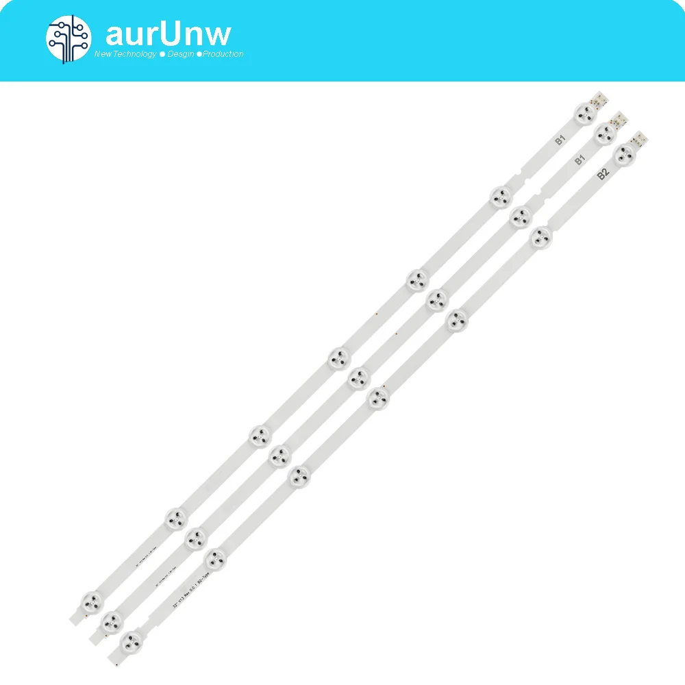 3 шт х светодиодный Подсветка для LG innotek 32 "ТВ Панель B1/B2-Type V13 6916L-1437A /1438A 63 см 7-лампы 
3 шт х светодиодный Подсветка для LG innotek 32 "ТВ Панель B1/B2-Type V13 6916L-1437A /1438A 63 см 7-лампы