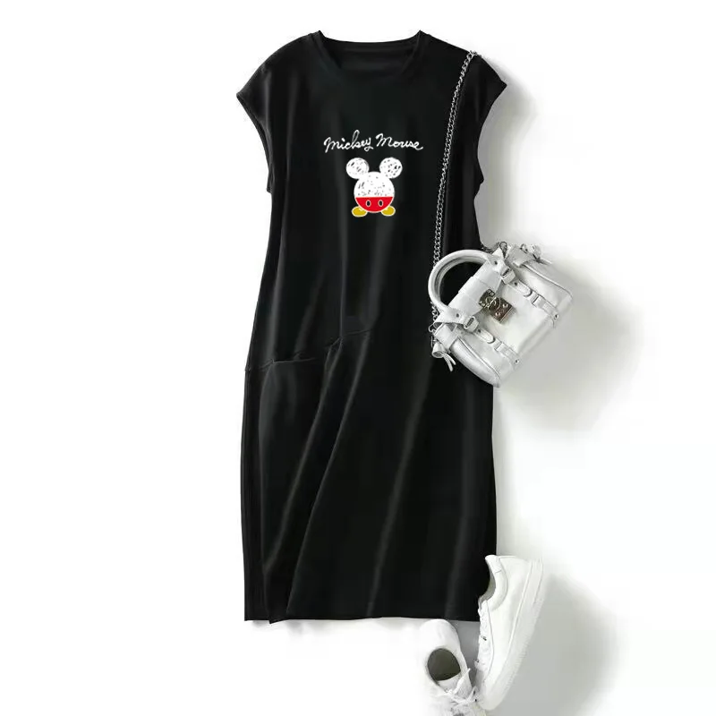 Disney Mickey Mouse Brand Dress Women Fashion Print O-Neck Sleeveless Summer Midi Dresses Bodycon Loose Casual Y2K Robe Vestidos
Disney Mickey Mouse Brand Dress Women Fashion Print O-Neck Sleeveless Summer Midi Dresses Bodycon Loose Casual Y2K Robe Vestidos