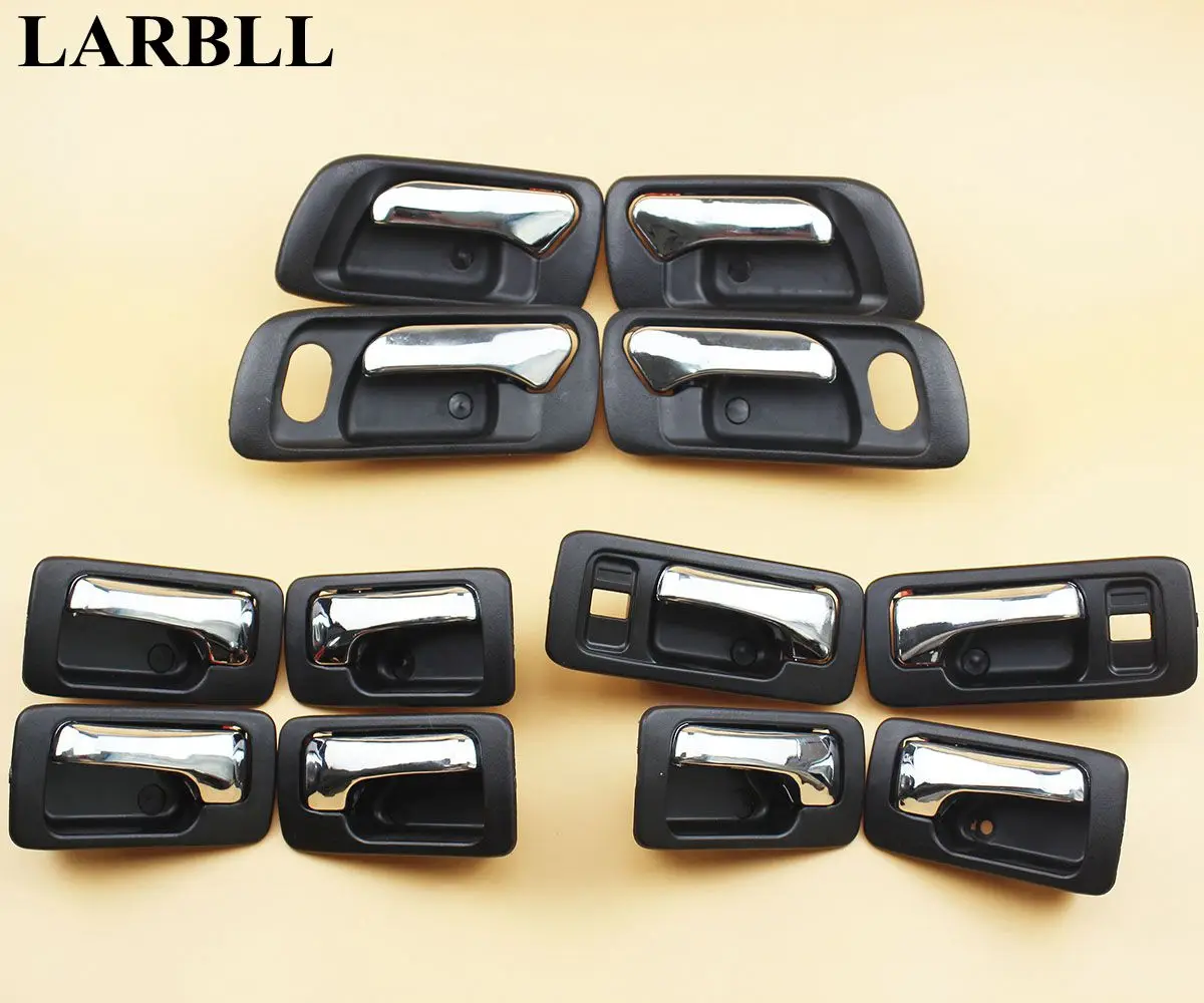

LARBLL 4Pcs/lot Chrome Black Car Auto Inner Interior inside Door Handle Handes For HONDA Accord 3 Stypes fit 4th 6th generation