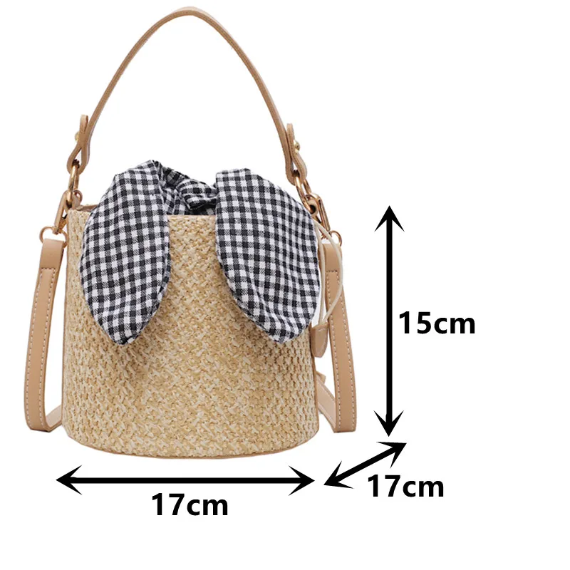 Summer Beach Shoulder Handbags for Women's Straw Weave Crossbody Bag Rattan Manufacture Bucket Bag Vintage Ladies Messenger Bags
Summer Beach Shoulder Handbags for Women's Straw Weave Crossbody Bag Rattan Manufacture Bucket Bag Vintage Ladies Messenger Bags