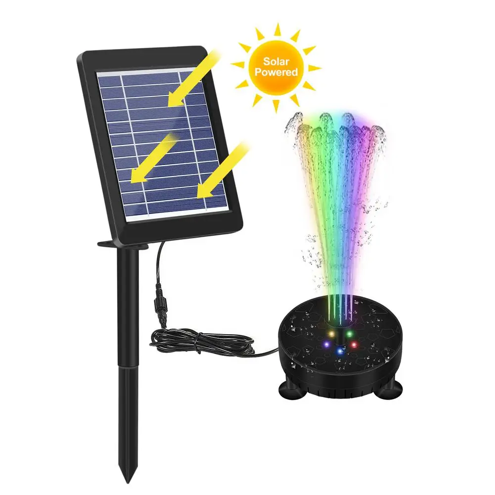Waterproof Solar Fountain Colorful Lamp Plug-in Shower Fountain LED Lights 3.5W Solar Panels
Waterproof Solar Fountain Colorful Lamp Plug-in Shower Fountain LED Lights 3.5W Solar Panels