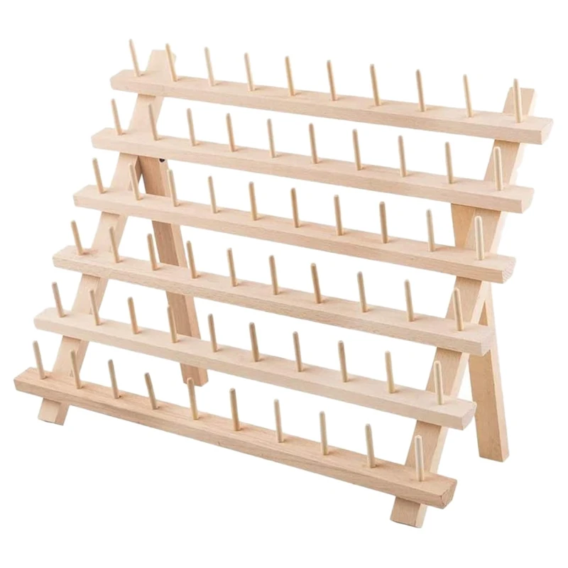 60 Spool Frame Wooden Thread Frame Sewing Storage Rack Suitable for Sewing Quilting Embroidery Hair Weaving Thread Stand
60 Spool Frame Wooden Thread Frame Sewing Storage Rack Suitable for Sewing Quilting Embroidery Hair Weaving Thread Stand