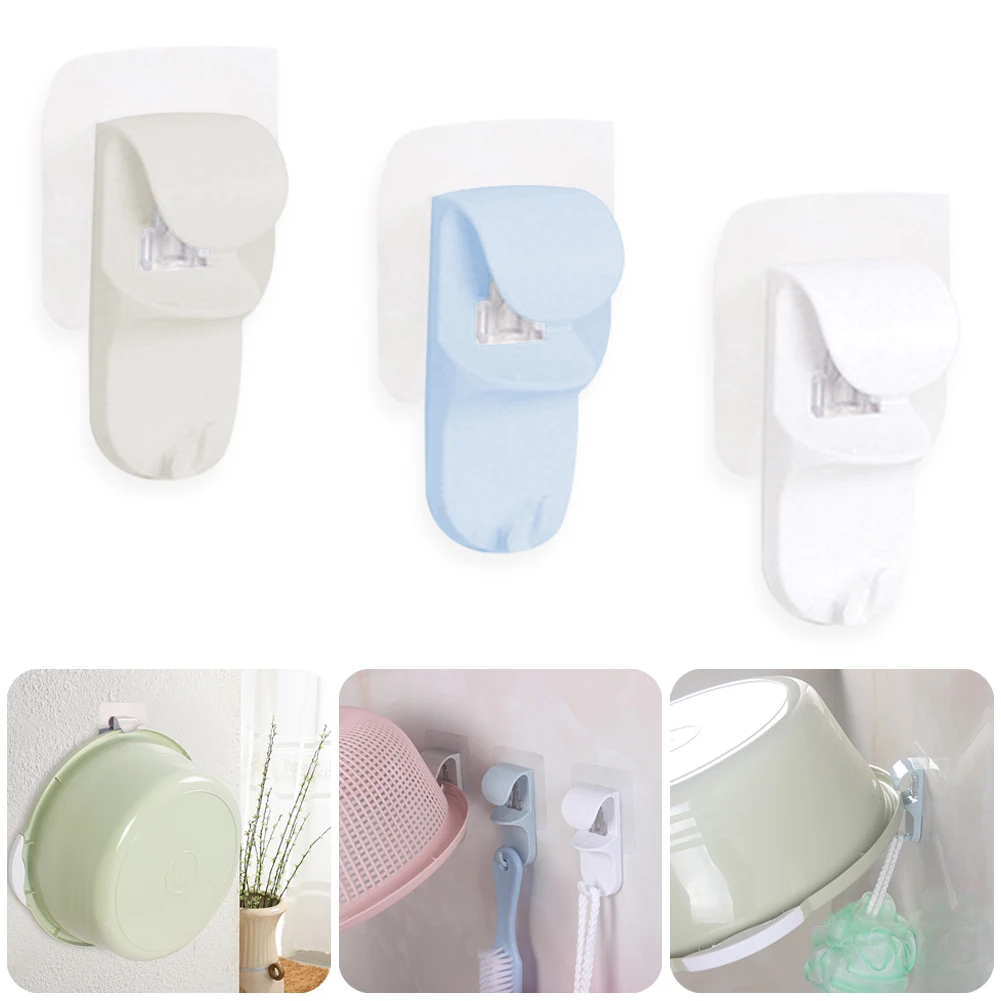Wall Hook Self-adhesive Washbasin Holder Wall Mounted Storage Organizer Wash Basins Rack Hanger Home Bath Hook Up Accessories
Wall Hook Self-adhesive Washbasin Holder Wall Mounted Storage Organizer Wash Basins Rack Hanger Home Bath Hook Up Accessories