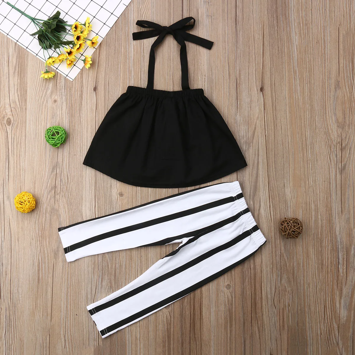 Pudcoco 2021 Summer 1-6Y Baby Girl 2Pcs Set Black Halter Sleeveless Strap Top+Striped Pants Children Fashion Outfit Clothes
Pudcoco 2021 Summer 1-6Y Baby Girl 2Pcs Set Black Halter Sleeveless Strap Top+Striped Pants Children Fashion Outfit Clothes