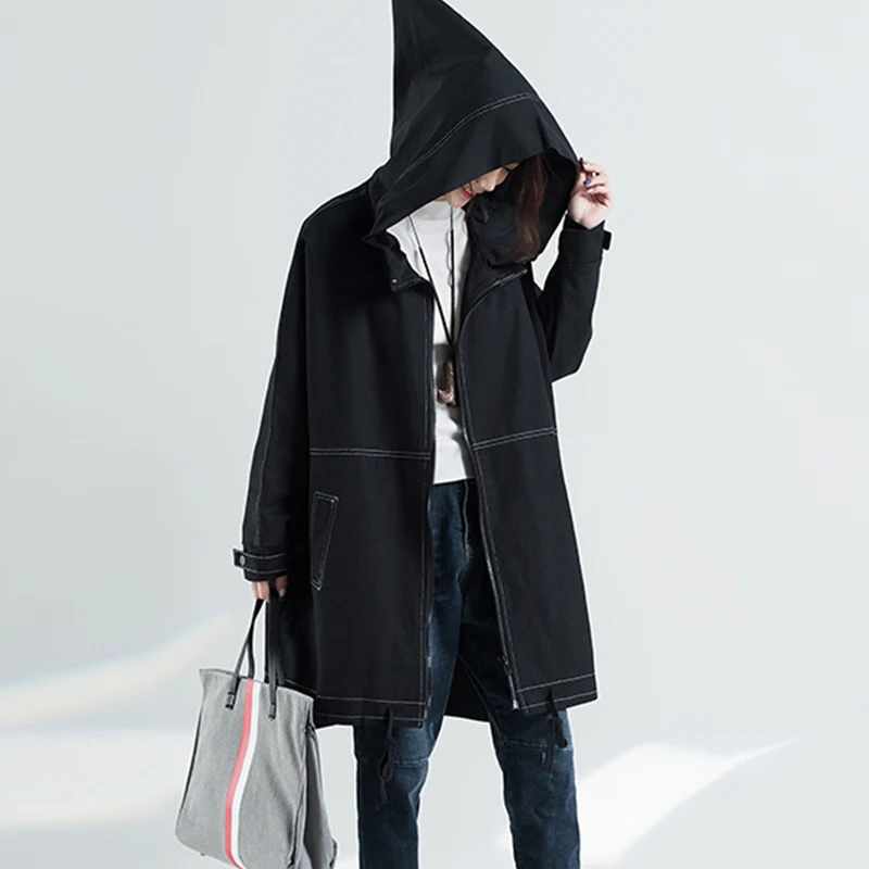 SuperAen Open Patchwork Hooded Windbreaker Autumn Winter New Retro Plus Size Slim Solid Full Denim Jacket Coat
SuperAen Open Patchwork Hooded Windbreaker Autumn Winter New Retro Plus Size Slim Solid Full Denim Jacket Coat