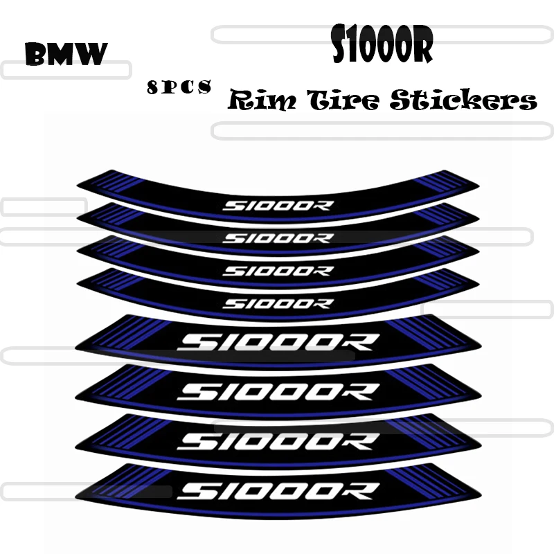 8pcs Strips Motorcycle Wheel Stickers Front Rear Rim Tire Decoration Decals Accessories For BMW S1000R S 1000R
8pcs Strips Motorcycle Wheel Stickers Front Rear Rim Tire Decoration Decals Accessories For BMW S1000R S 1000R