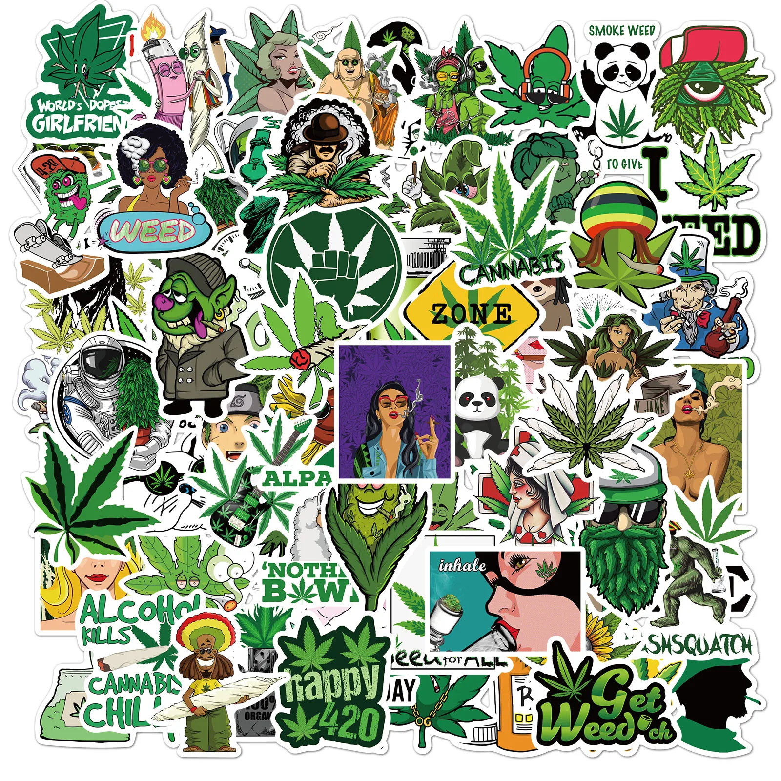 10/50/100pcs/set Funny Leaves Character Smoking Stickers for Guitar Kids TOY Car Motorcycle Snowboard Skateboard Luggage Decals
10/50/100pcs/set Funny Leaves Character Smoking Stickers for Guitar Kids TOY Car Motorcycle Snowboard Skateboard Luggage Decals