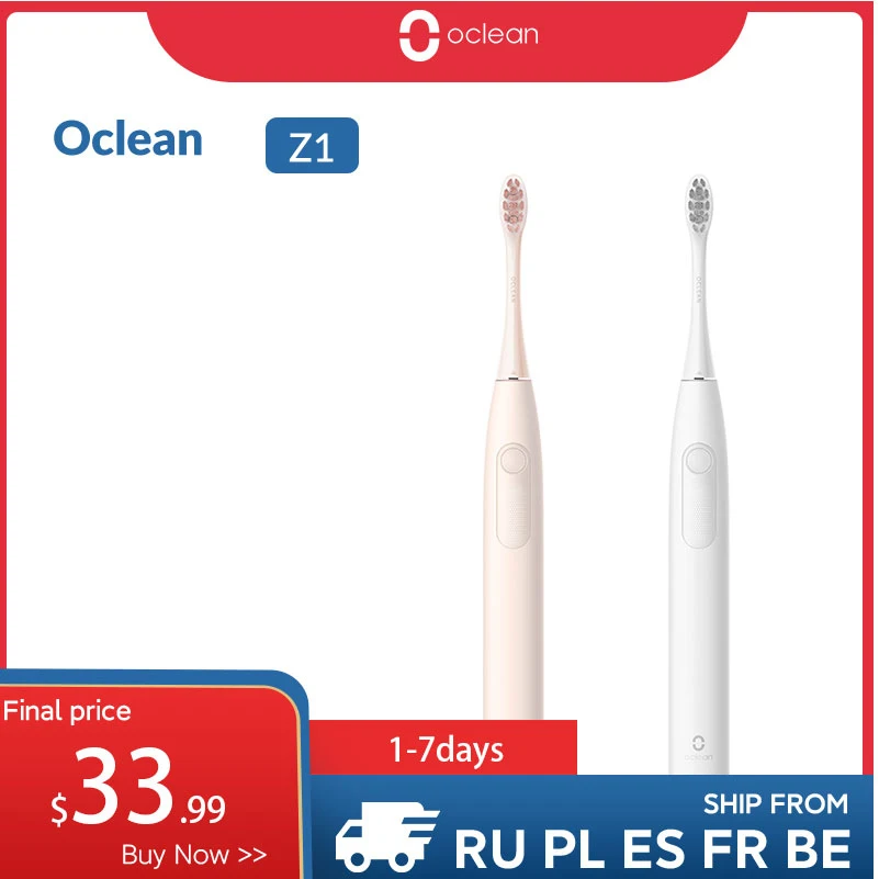 Global Version Oclean Z1 Sonic Electric Toothbrush IPX7 Waterproof Ultrasonic Automatic Fast Charging Sonic Toothbrush alduts
Global Version Oclean Z1 Sonic Electric Toothbrush IPX7 Waterproof Ultrasonic Automatic Fast Charging Sonic Toothbrush alduts
