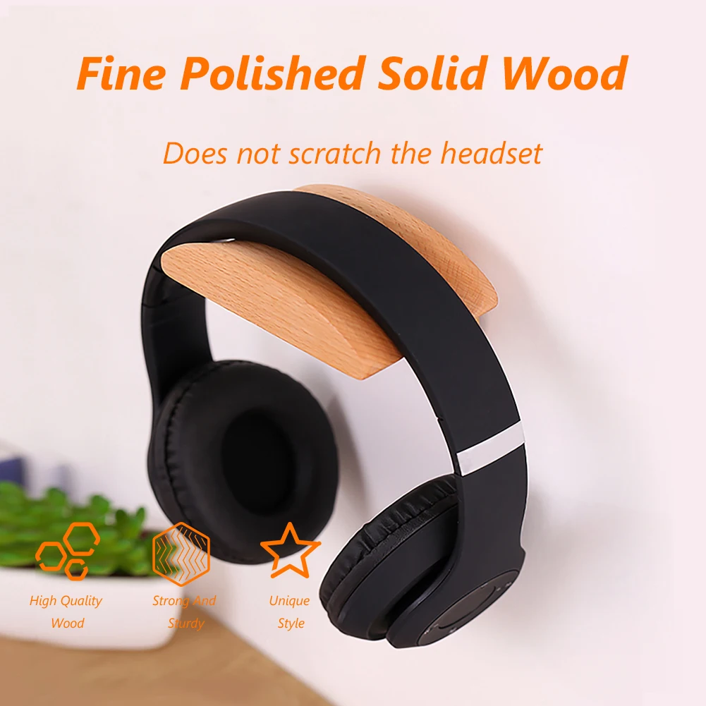 Держатель-подставка для гарнитуры VKTECH, деревянная вешалка для наушников, настенное крепление из твердого бука, фотодержатель с клеем для на... 
Держатель-подставка для гарнитуры VKTECH, деревянная вешалка для наушников, настенное крепление из твердого бука, фотодержатель с клеем для на...