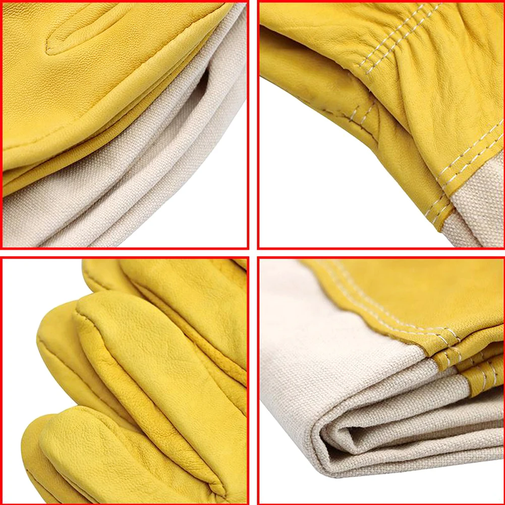 Bee Gloves Sheepskin Anti-bee Apicultura Beekeeping Tools For Beekeeper Protective Glove Canvas Beekeeping Equipment for Beework
Bee Gloves Sheepskin Anti-bee Apicultura Beekeeping Tools For Beekeeper Protective Glove Canvas Beekeeping Equipment for Beework