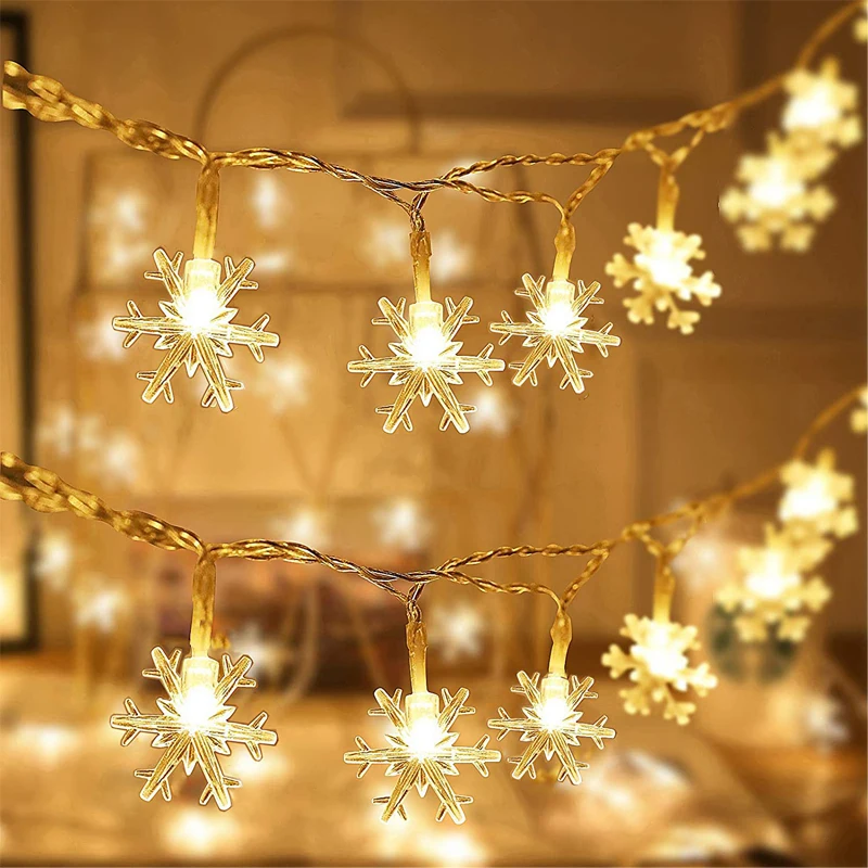 Snowflake Garland Christmas Decorations Room Lighting Led 10M 100LEDs Plug Operated For Wedding New Year Party Xmas Ornaments
Snowflake Garland Christmas Decorations Room Lighting Led 10M 100LEDs Plug Operated For Wedding New Year Party Xmas Ornaments
