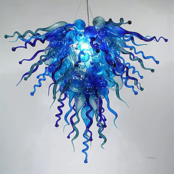 Hand-blown Glass Crystal Chandelier Blue W80xH80CM LED Art Pendant Light Indoor Lustre Hotel Hall/Parlor Decoration
Hand-blown Glass Crystal Chandelier Blue W80xH80CM LED Art Pendant Light Indoor Lustre Hotel Hall/Parlor Decoration