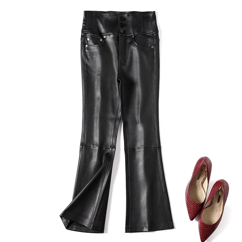 100% Natural Sheepskin Pants Women Sexy Skinny Push Up Luxury Boot Cut Ladies Slim Fit High Waist Button Genuine Leather Pants
100% Natural Sheepskin Pants Women Sexy Skinny Push Up Luxury Boot Cut Ladies Slim Fit High Waist Button Genuine Leather Pants