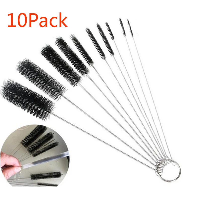 Bottle Tube Pipe Brushes Small Long Handle Cleaning tool Lightweight Nylon 10pcs/set Strip Type Durable Portable
Bottle Tube Pipe Brushes Small Long Handle Cleaning tool Lightweight Nylon 10pcs/set Strip Type Durable Portable
