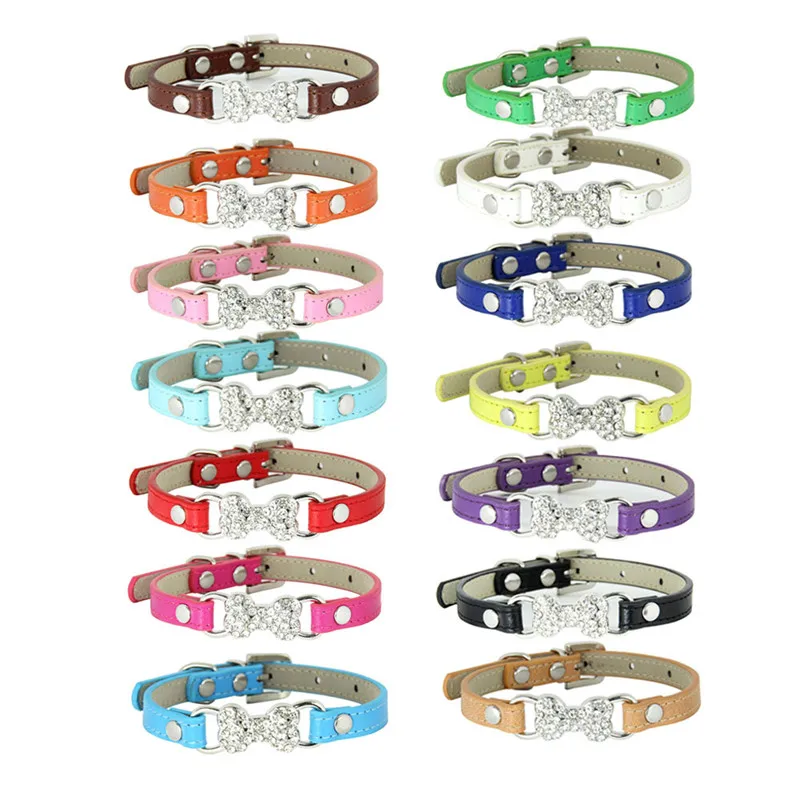 Bling Diamante Dog Collar Red Pink Leather Collars for Cat Dogs Small Teddy Chihuahua Puppy Pet Products Adjustable Neck
Bling Diamante Dog Collar Red Pink Leather Collars for Cat Dogs Small Teddy Chihuahua Puppy Pet Products Adjustable Neck