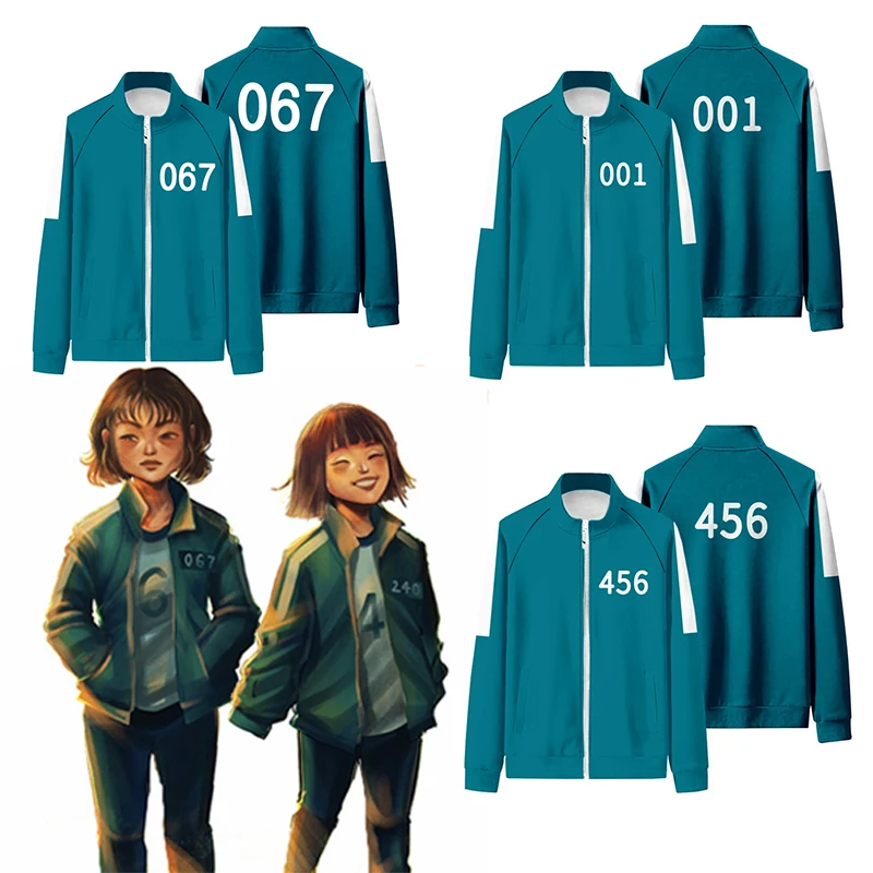 Squid Game Korean TV 067 456 001 Women Sweatshirt Casual Streetwear Pullovers Hoodies Harajuku Oversized Unisex Sports Outfit 
Squid Game Korean TV 067 456 001 Women Sweatshirt Casual Streetwear Pullovers Hoodies Harajuku Oversized Unisex Sports Outfit