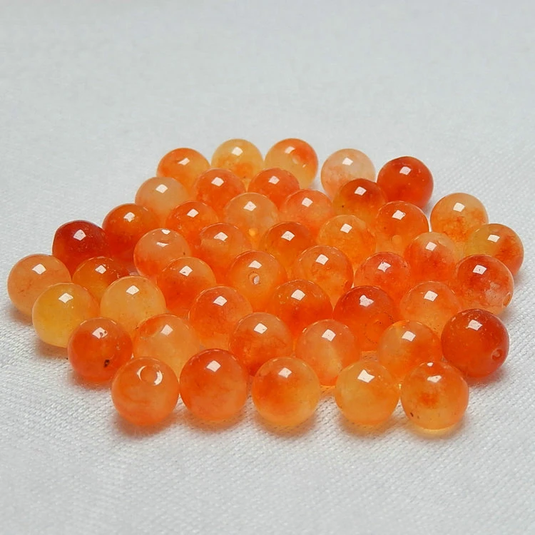 Handmade DIY loose beads 6-10 mm orange emerald bracelet | Украшения и аксессуары