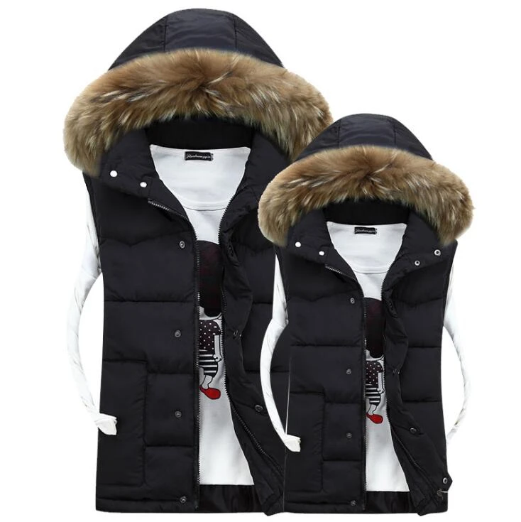 #3601 Winter Artificial Fur Collar Down Vest Men Slim Thick Warm Sleeveless Jacket Mmen Vest Waistcoat Bodywarmer Couple Clothes
#3601 Winter Artificial Fur Collar Down Vest Men Slim Thick Warm Sleeveless Jacket Mmen Vest Waistcoat Bodywarmer Couple Clothes