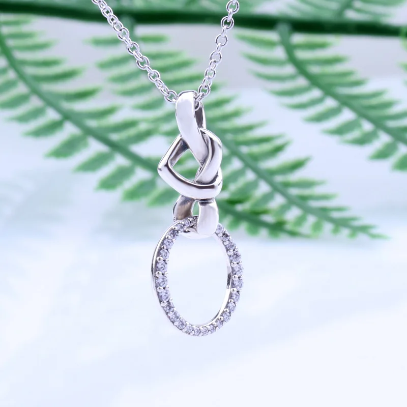 S925 Sterling Silver Heart Interwoven Necklace Knotted Heart Pendant Fit Original Charms Necklace
S925 Sterling Silver Heart Interwoven Necklace Knotted Heart Pendant Fit Original Charms Necklace