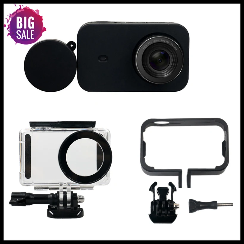6 In 1 Camera Accessories Kit Waterproof Case+Side Protect Frame+Silicone Case+Lens Cover Case For Mi Jia Mini 4K Cam
6 In 1 Camera Accessories Kit Waterproof Case+Side Protect Frame+Silicone Case+Lens Cover Case For Mi Jia Mini 4K Cam