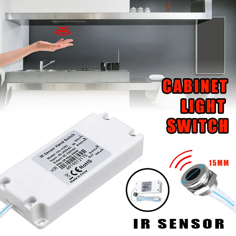 AC 85-250V Hand Sweep IR Sensor Switch Infrared Sensor Detector Smart Switch Dimmer for LED Strip Cabinet Wardrobes Mirror Ligh
AC 85-250V Hand Sweep IR Sensor Switch Infrared Sensor Detector Smart Switch Dimmer for LED Strip Cabinet Wardrobes Mirror Ligh