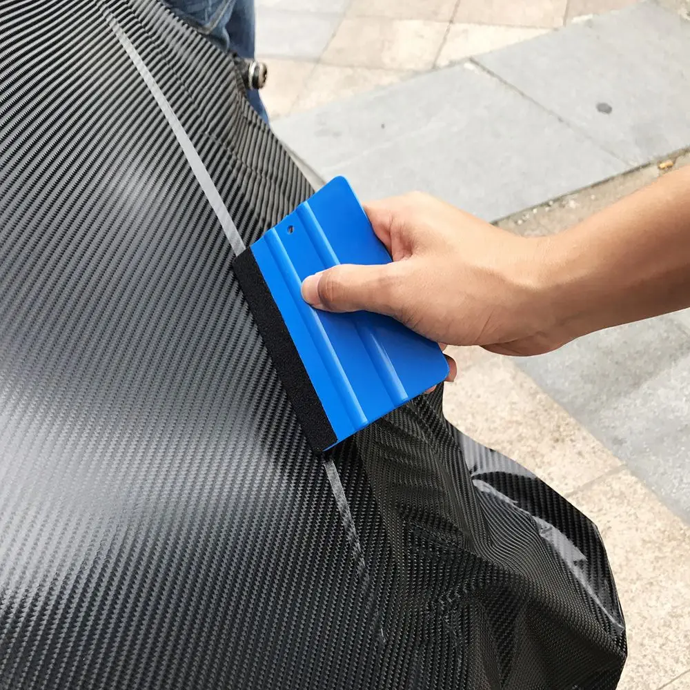 New 1pc Auto Styling Vinyl Carbon Fiber Window Ice Remover Cleaning Wash 10x7cm Car Scraper With Felt Squeegee Tool Film
New 1pc Auto Styling Vinyl Carbon Fiber Window Ice Remover Cleaning Wash 10x7cm Car Scraper With Felt Squeegee Tool Film