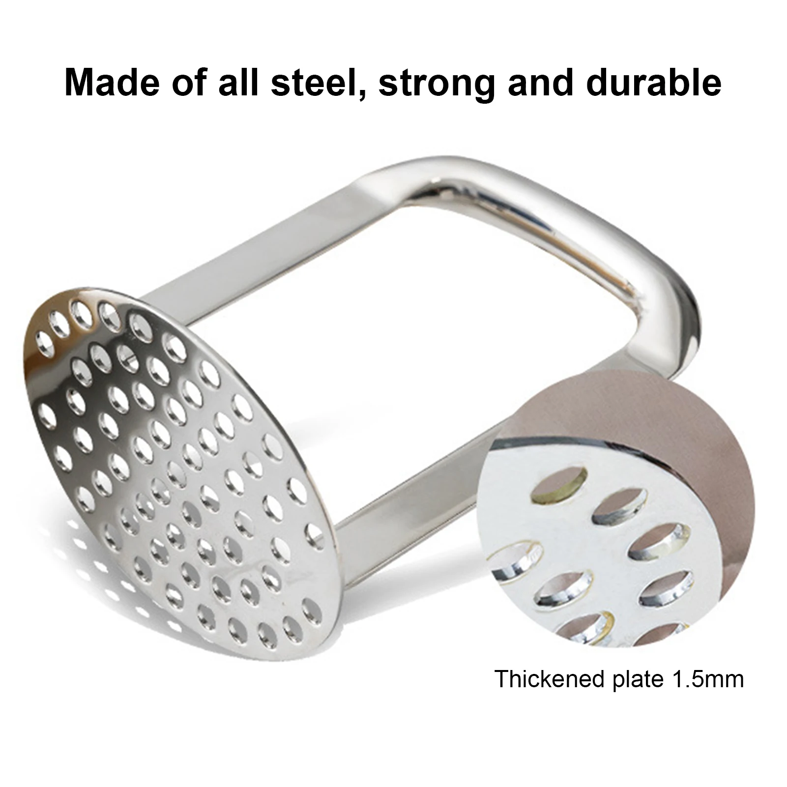 Stainless Steel Hand Held Potato Masher For Smooth Mashed Potatoes Press Crusher Puree Juice Maker Kitchen Fruit Vegetable Tools
Stainless Steel Hand Held Potato Masher For Smooth Mashed Potatoes Press Crusher Puree Juice Maker Kitchen Fruit Vegetable Tools