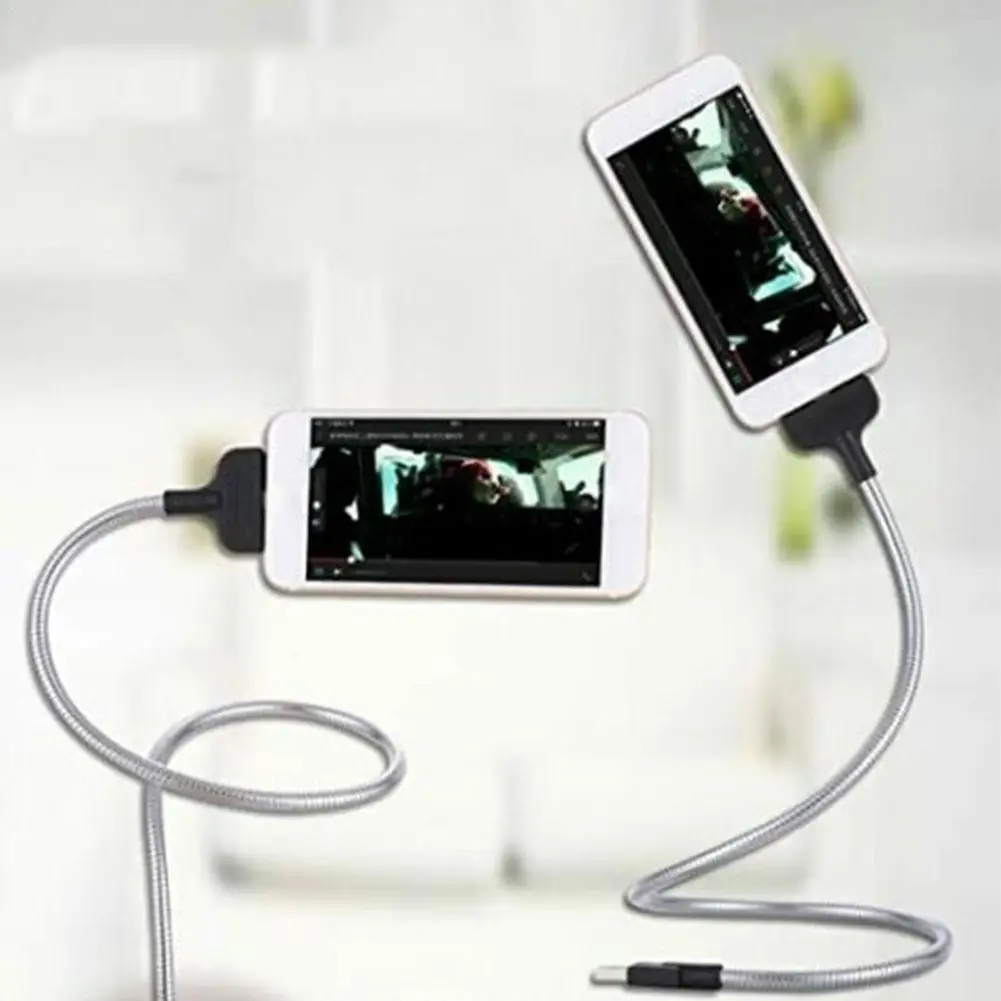 Lazy Flexible Phone Stand Data Cable Type C Charger Cable Metal Holder Holder Phone Phone Flexible Z4C5 
Lazy Flexible Phone Stand Data Cable Type C Charger Cable Metal Holder Holder Phone Phone Flexible Z4C5