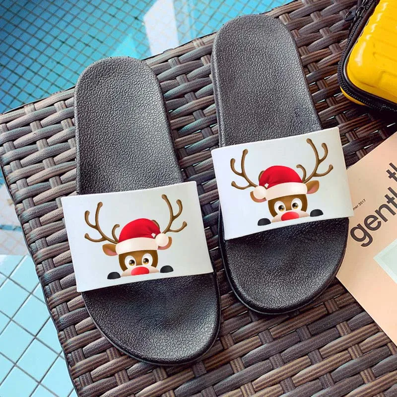 Summer Women Slippers Fashion Christmas Lovely Indoor Flip Flops Cute elk Women Slides Home Slippers Female Beach Slippers
Summer Women Slippers Fashion Christmas Lovely Indoor Flip Flops Cute elk Women Slides Home Slippers Female Beach Slippers
