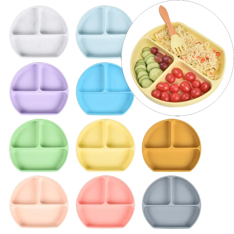 Baby Divided Sucker Bowl Food Grade Silicone Infant Learning Feeding Dishes Anti-Slip Dinner Plate Children Tableware
Baby Divided Sucker Bowl Food Grade Silicone Infant Learning Feeding Dishes Anti-Slip Dinner Plate Children Tableware
