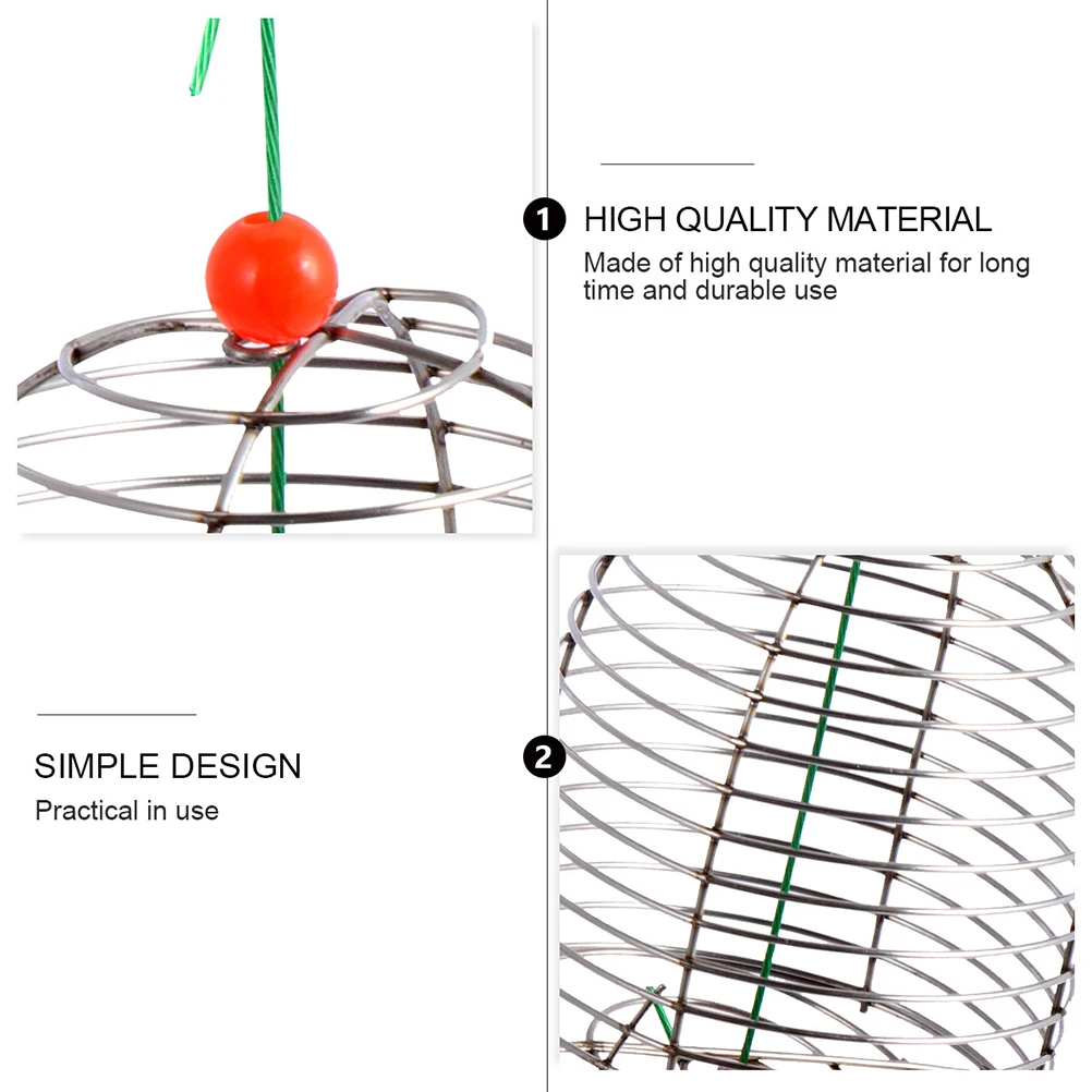 10Pcs Stainless Steel Fishing Lure Cage Size L Baits Cage Fishing Trap with Round Bottom Basket Serves Holder Fishing Tackle
10Pcs Stainless Steel Fishing Lure Cage Size L Baits Cage Fishing Trap with Round Bottom Basket Serves Holder Fishing Tackle