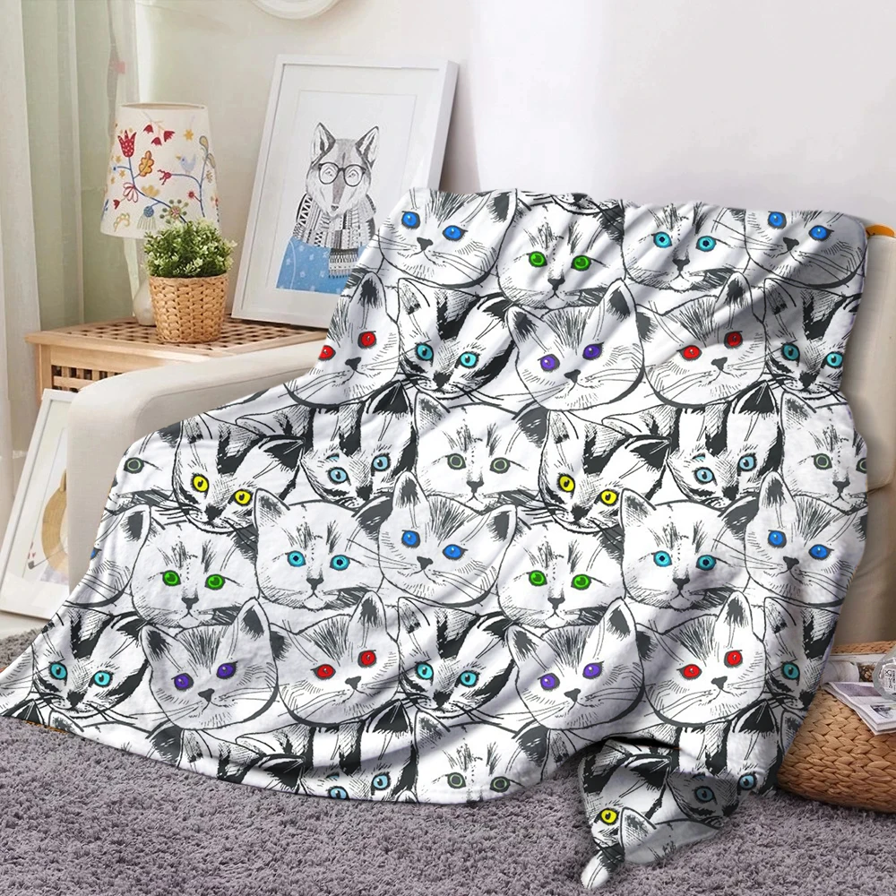 Легкое Флисовое одеяло, удобное мягкое покрывало с забавным изображением белого кота, животного, для путешествий, тонкое покрывало для кров... 
Легкое Флисовое одеяло, удобное мягкое покрывало с забавным изображением белого кота, животного, для путешествий, тонкое покрывало для кров...