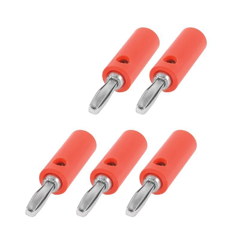 10pcs New 4mm Banana Plug Connector Jack Screw-type Banana Head Black and Red Color JHP-Best
10pcs New 4mm Banana Plug Connector Jack Screw-type Banana Head Black and Red Color JHP-Best