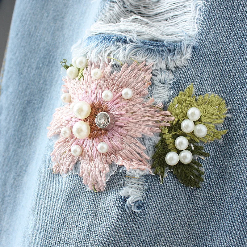 Women's Clothing Jeans Spring and Summer Plus Size Fashion Flower Decoration Loose-Fit Slimming with Holes Harem Denim Pants
Women's Clothing Jeans Spring and Summer Plus Size Fashion Flower Decoration Loose-Fit Slimming with Holes Harem Denim Pants