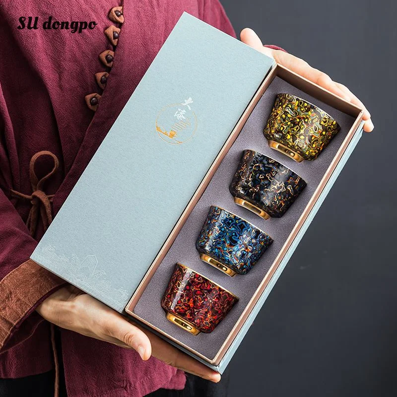 Enamel ceramic tea cup chinese vintage style porcelain sterling silver inner tea bowls tea glasses set kung fu tea set gift box
Enamel ceramic tea cup chinese vintage style porcelain sterling silver inner tea bowls tea glasses set kung fu tea set gift box