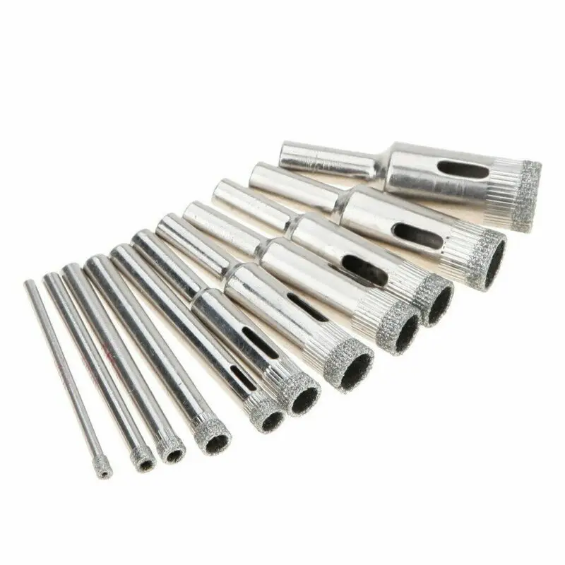 Diamond tool drill bit hole saw set for glass ceramic marble 10 pcs/set 3-18 mm Hollow Core Drill Bits
Diamond tool drill bit hole saw set for glass ceramic marble 10 pcs/set 3-18 mm Hollow Core Drill Bits