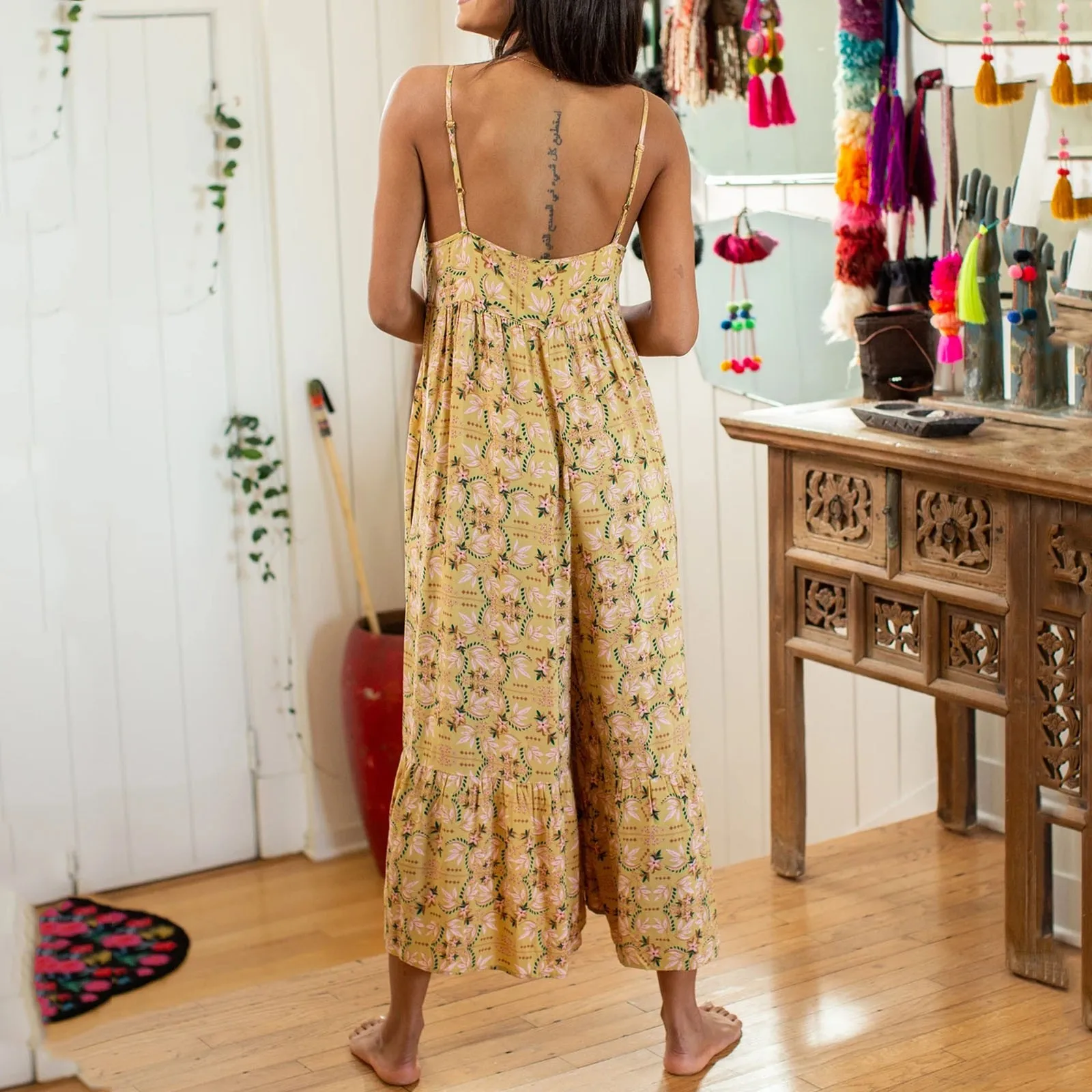 Summer Women Boho Print Romper Long Playsuit Strap Loose Wide Leg Pocket Jumpsuit Casual Short Sleeve Pocket Romper Playsuits
Summer Women Boho Print Romper Long Playsuit Strap Loose Wide Leg Pocket Jumpsuit Casual Short Sleeve Pocket Romper Playsuits