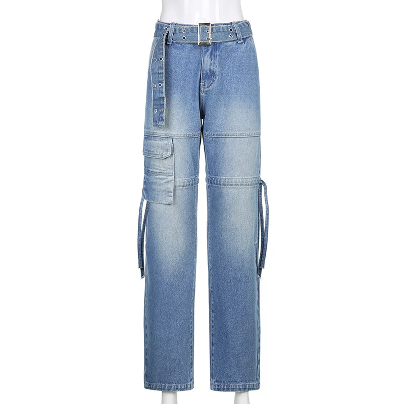 Y2K Blue low waist Jeans Women Retro Sashes Denim Pants Ruched Drawstring Cargo Pants Big Pockets Trousers Streetwear Jean women
Y2K Blue low waist Jeans Women Retro Sashes Denim Pants Ruched Drawstring Cargo Pants Big Pockets Trousers Streetwear Jean women