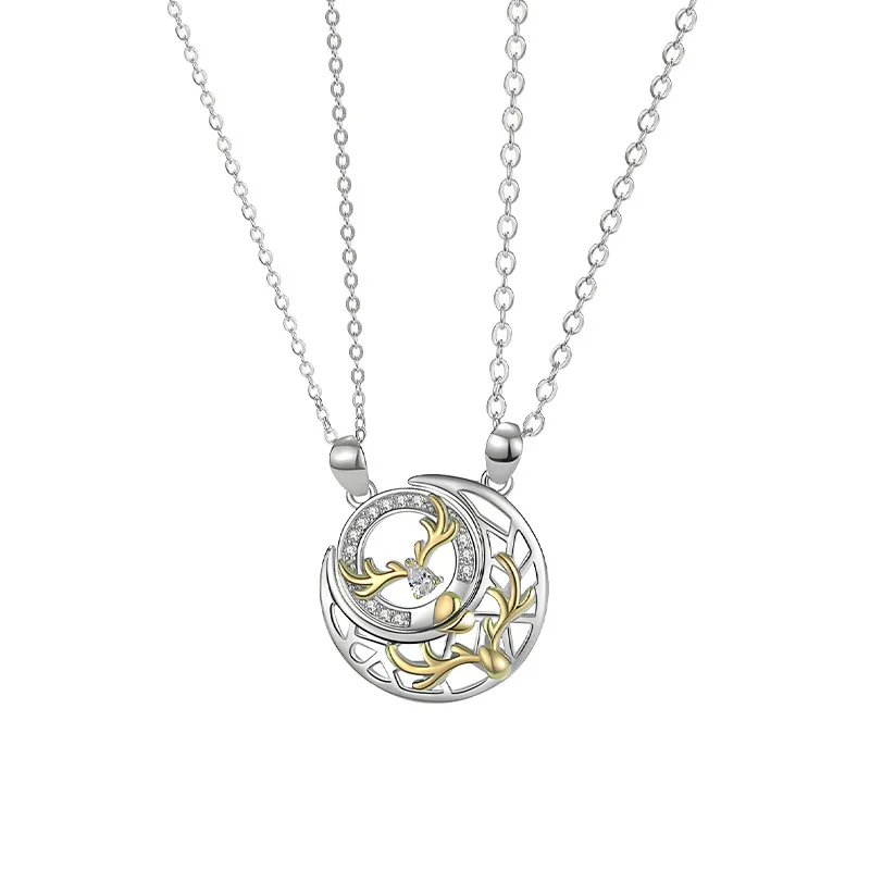 2021 trend charm s925 sterling silver sun and moon couple necklace women and men can be Korean splicing pendant Valentine's day
2021 trend charm s925 sterling silver sun and moon couple necklace women and men can be Korean splicing pendant Valentine's day