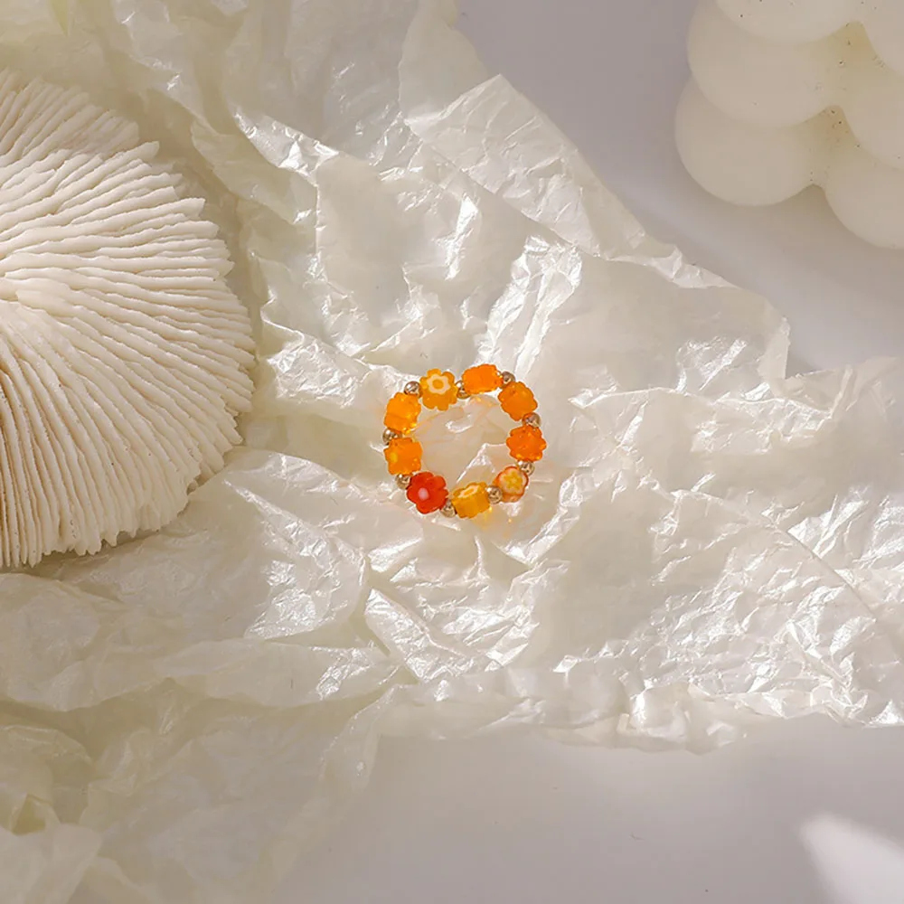 2021 Fashion Flowers Chain Ring Chic Colorful Acrylic for Women Jewelry Bobemia Elastic Ring Girls Travel Gifts
2021 Fashion Flowers Chain Ring Chic Colorful Acrylic for Women Jewelry Bobemia Elastic Ring Girls Travel Gifts
