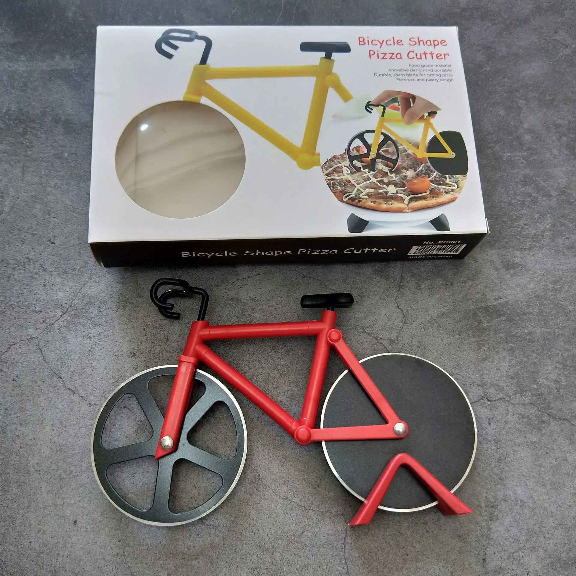 New Bicycle Pizza Cutter Wheel Non-stick Dual Cutting Wheels Stainless Steel Bike Pizza Slicer For Pizza Lovers Holiday Vacation
New Bicycle Pizza Cutter Wheel Non-stick Dual Cutting Wheels Stainless Steel Bike Pizza Slicer For Pizza Lovers Holiday Vacation