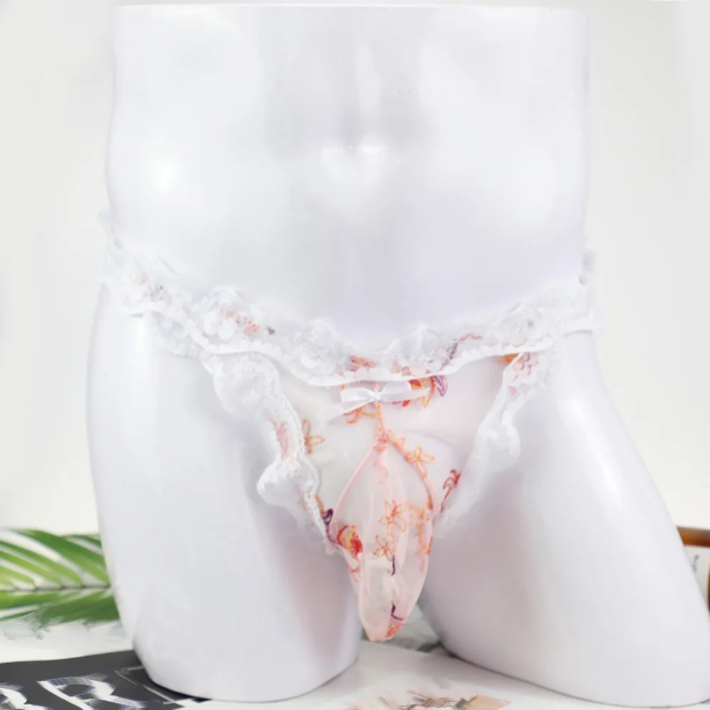 Men Sexy Sheer Lace G String Man Printed Foral Thong Man Bulge Pouch Underwear Transparent Brief Male Erotic Hollow Butt Panties
Men Sexy Sheer Lace G String Man Printed Foral Thong Man Bulge Pouch Underwear Transparent Brief Male Erotic Hollow Butt Panties