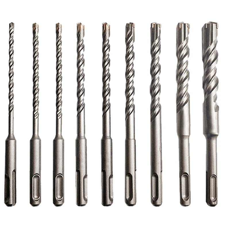 9 Pieces 160Mm SDS Plus Masonry Drill Bits Kit Multi-Point Twin Spiral Hammer Drill Bits Set
9 Pieces 160Mm SDS Plus Masonry Drill Bits Kit Multi-Point Twin Spiral Hammer Drill Bits Set
