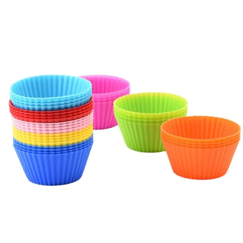 12Pcs/Set Silicone Cake Mold Round Shaped Muffin Cupcake Baking Molds Kitchen Cooking Bakeware Maker DIY Cake
12Pcs/Set Silicone Cake Mold Round Shaped Muffin Cupcake Baking Molds Kitchen Cooking Bakeware Maker DIY Cake